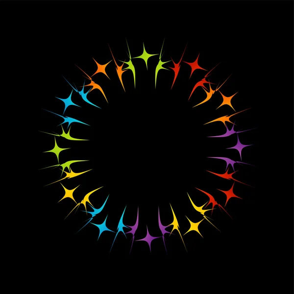Colorful fractal design element — Stock Vector