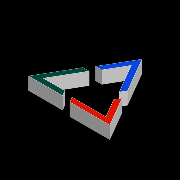 Desain logo perusahaan bentuk geometris - Stok Vektor