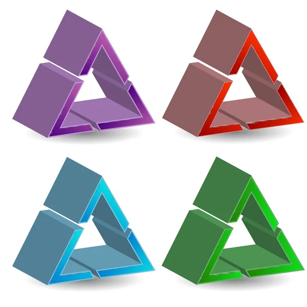 Diseño del logotipo de la empresa de forma geométrica — Archivo Imágenes Vectoriales