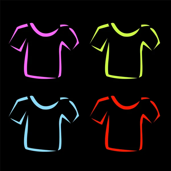 Dessin abstrait de t-shirts — Image vectorielle