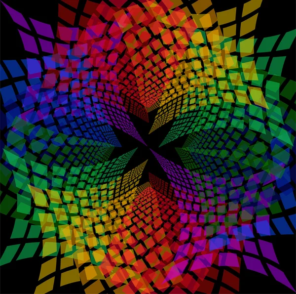 Mozaik desen spektral arka plan — Stok Vektör