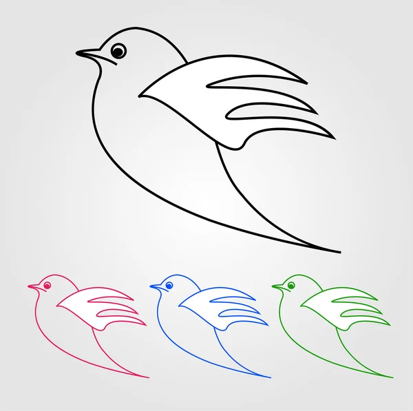 Dove- το σύμβολο της ειρήνης — Διανυσματικό Αρχείο