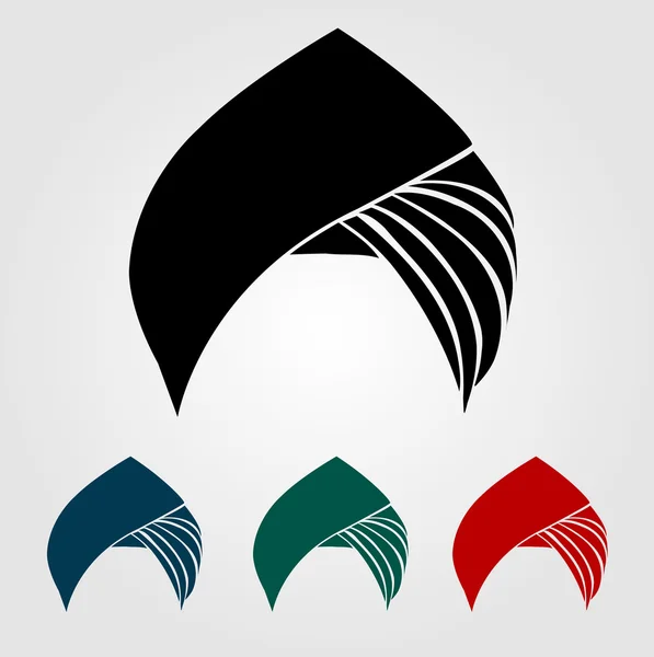 Renkli türbanlar veya başlıklar