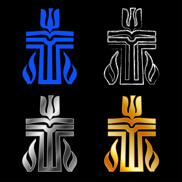 Símbolo de la religión presbiteriana — Vector de stock