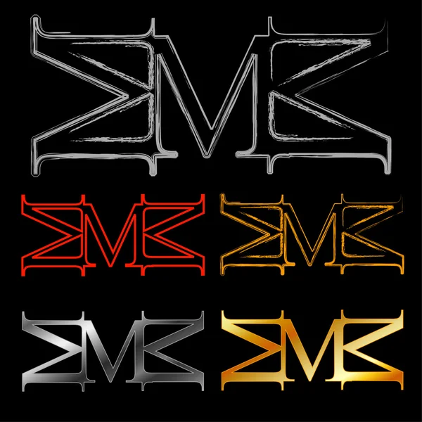 Λογότυπο αλφάβητο M — Διανυσματικό Αρχείο