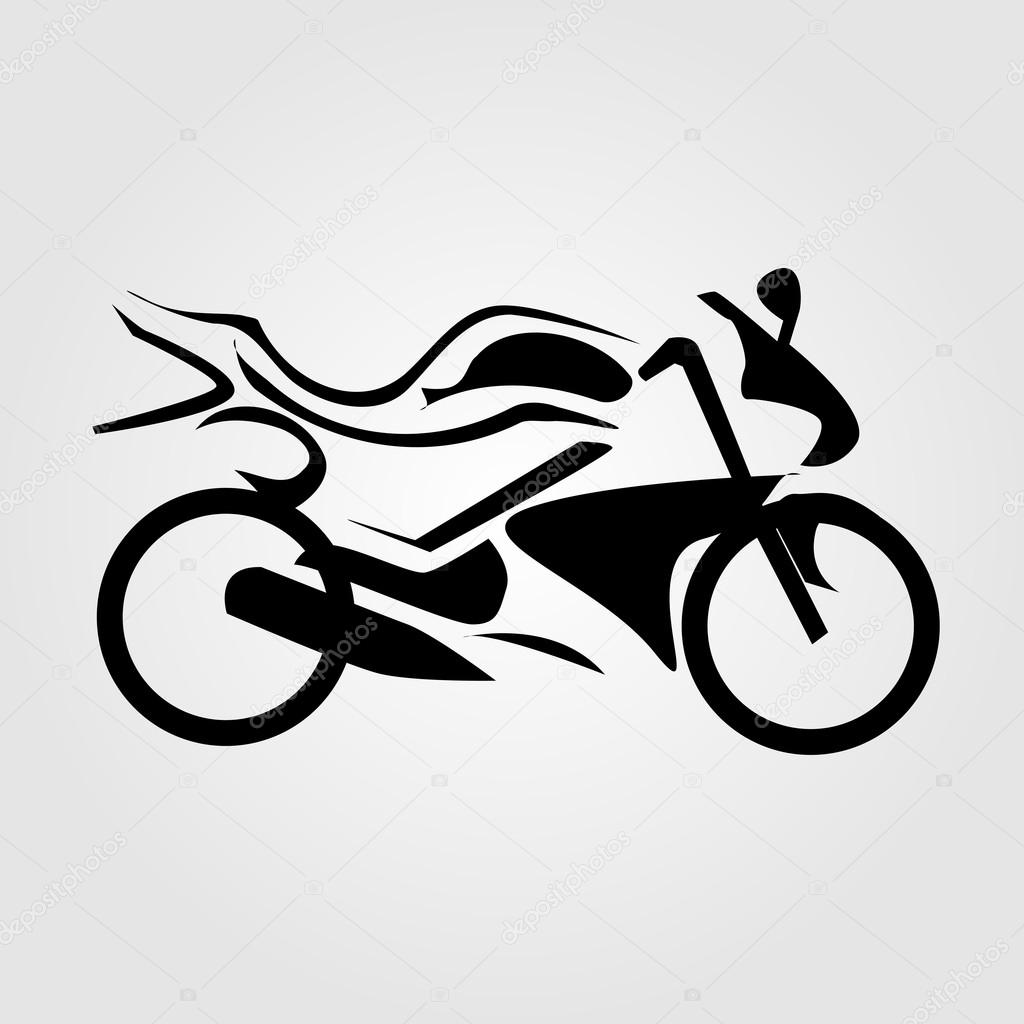 Artistic motorbike graphic