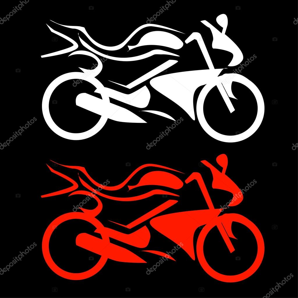 Artistic motorbike graphic