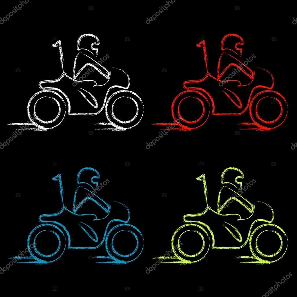 Man on a scooter