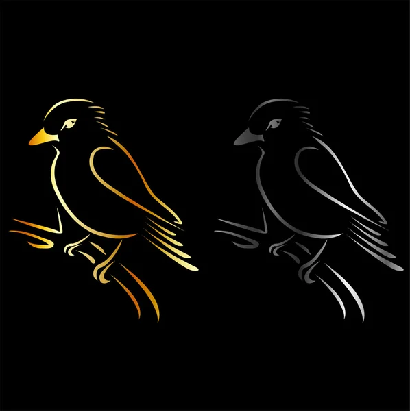 Logo voor exotische vogelzaken- een prachtige ijsvogel — Stockvector