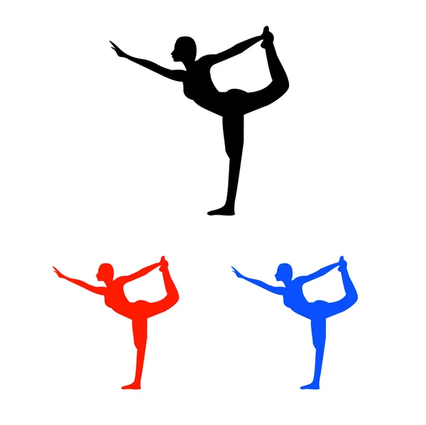 Pilato de yoga — Vector de stock