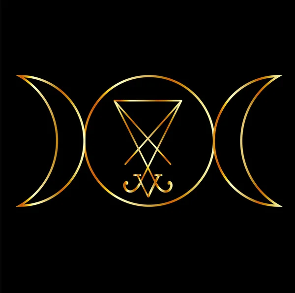 Wiccan sembolü, Lucifer sigil ile Üçlü Tanrıça