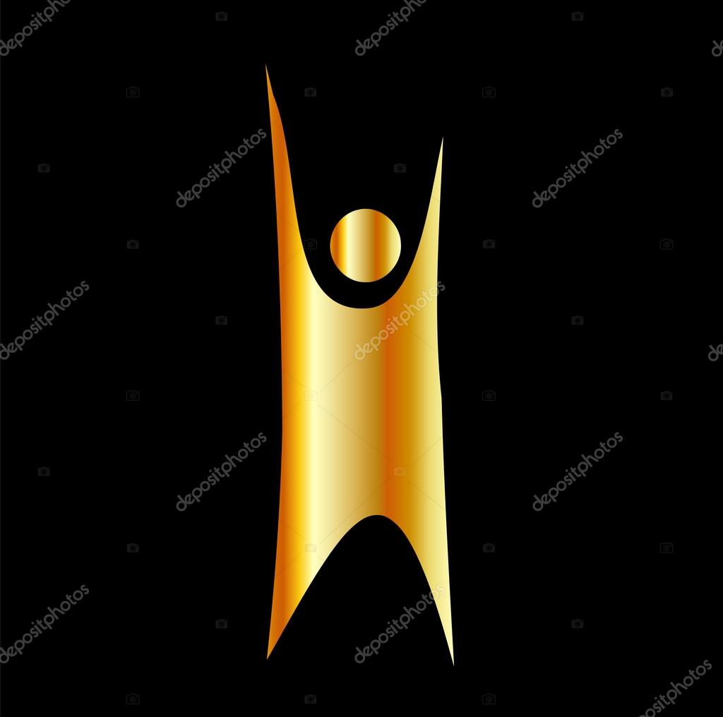 Golden symbol of Humanism- religious icon