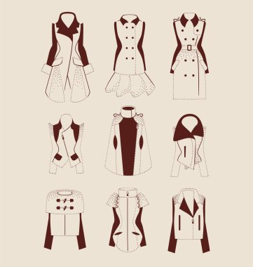 Retro ve modern kadın palto ve ceketler