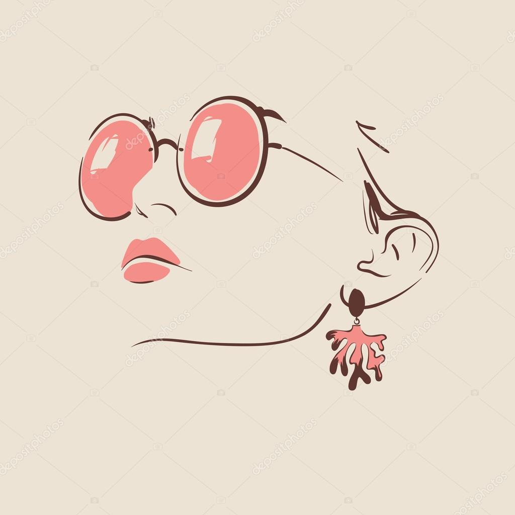 Menina de óculos imágenes de stock de arte vectorial | Depositphotos Menina de óculos imágenes de stock de arte vectorial | Depositphotos