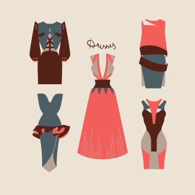 Güzel kadın elbise