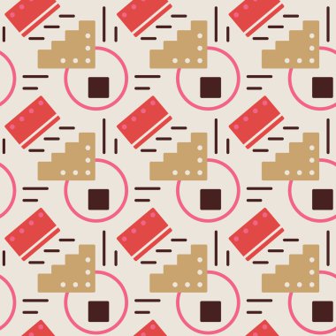 Geometrik soyut dikişsiz desen