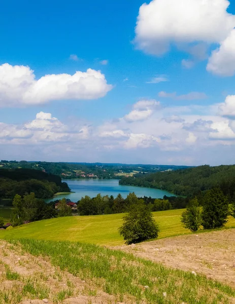 Ostrzyckie Gölü Wiezyca Bölgesi Pomerania Kashubia Polonya Nın Güzel Manzarası — Stok fotoğraf