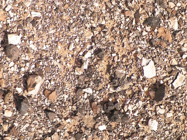 背景としてブラウン カナリア砂漠や岩 典型的なランサローテ島の土壌 コピースペース 自然コンセプト — ストック写真
