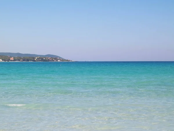 Costa Playa Vada Italia Agua Transparente Turquesa Arena Blanca Concepto —  Fotos de Stock