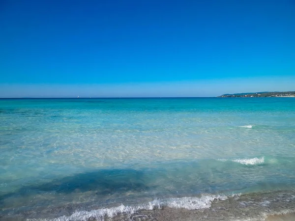 Costa Spiaggia Vada Italia Acqua Trasparente Turchese Sabbia Bianca Viaggio — Foto Stock
