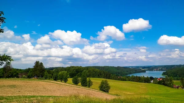 Ostrzyckie Gölü Wiezyca Bölgesi Pomerania Kashubia Polonya Nın Güzel Manzarası — Stok fotoğraf