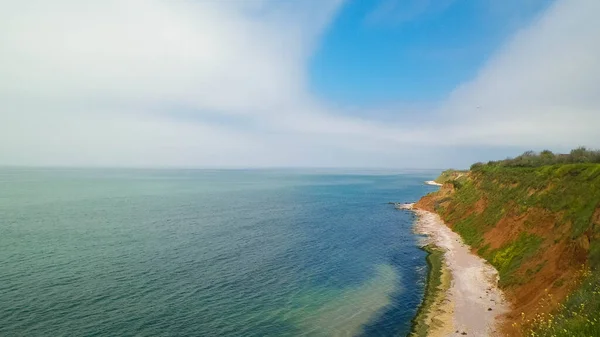 Скалы Черном Море Пейзаж Скал Пляжа Вама Вече Румыния Природа — стоковое фото