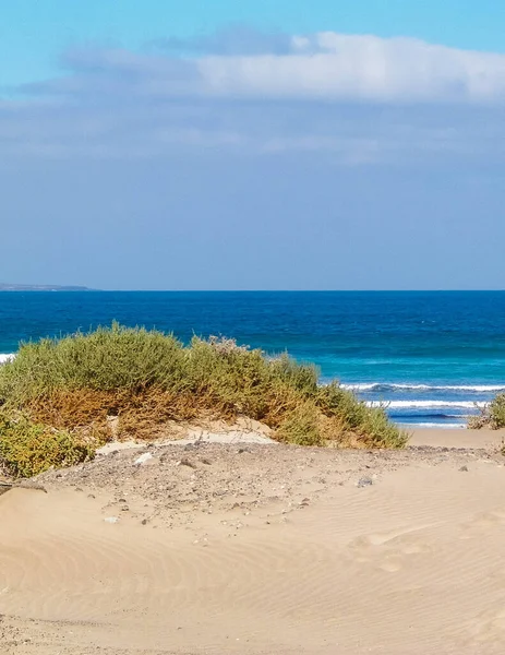 Praia Oceano Atlântico Caleta Famara Ilhas Canárias Lanzarote Praia Caleta — Fotografia de Stock
