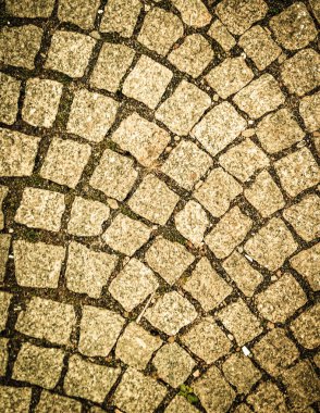 Arkaplan olarak kaldırım taşlarını kapat.