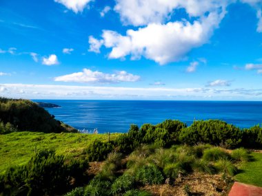 Sao Miguel adasındaki sahil manzarası çok güzel. Azores 'in güzel doğası.