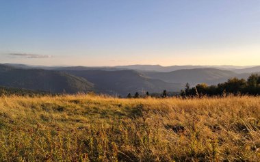 Güneydoğu Polonya 'daki Beskides Dağları. İnanılmaz bir doğa olayı..
