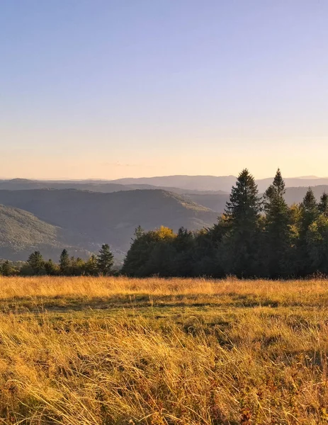 Güneydoğu Polonya 'daki Beskides Dağları. İnanılmaz bir doğa olayı..