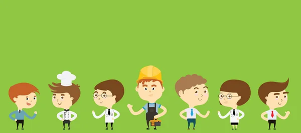 Happy Labour Day Different Character — Stock Photo, Image