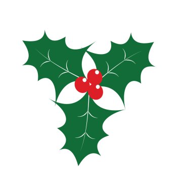 Dekore edilmiş için Noel yaprak yeşil