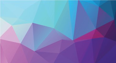 blue and purple low poly background vector