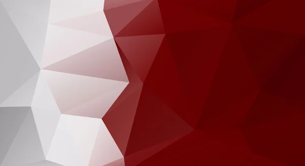 red and white background low poly vector