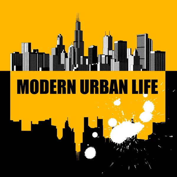 Vida urbana moderna —  Vetores de Stock
