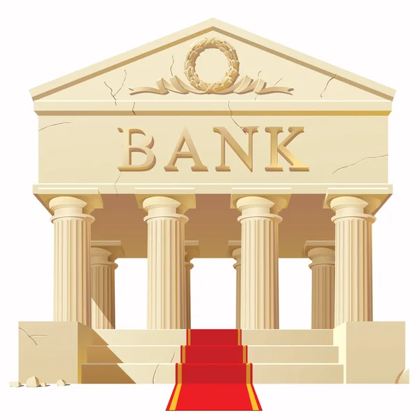 Edifício bancário —  Vetores de Stock