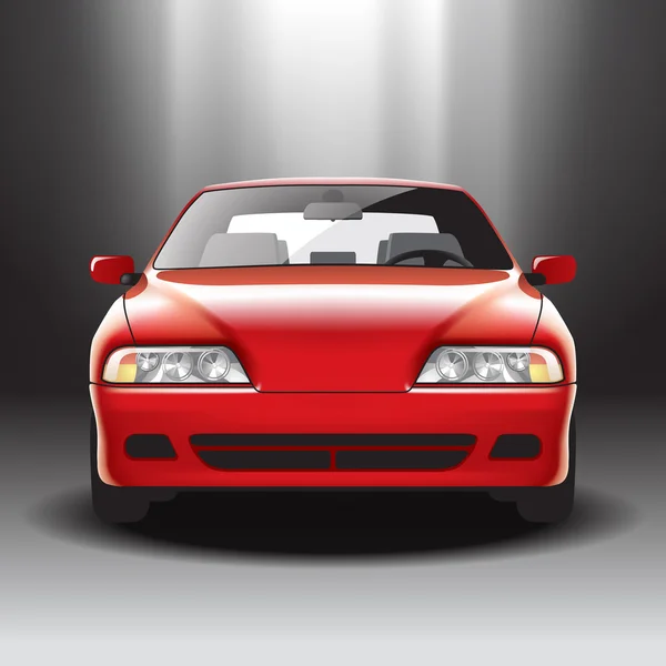 Röd bil — Stock vektor