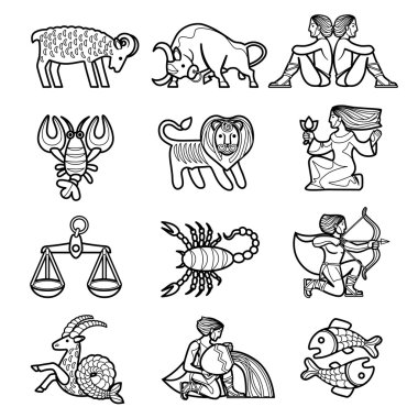 Zodiacal figures set