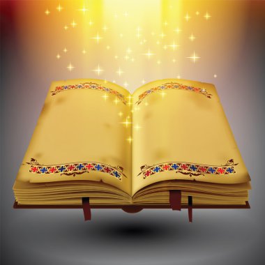 sihirli kitap açık