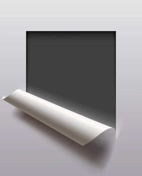 Cadre en papier coupé — Image vectorielle