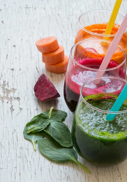 Fresh Detox Juices — Stock Photo, Image