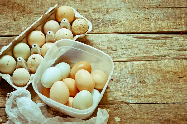 Ovos orgânicos — Fotografia de Stock
