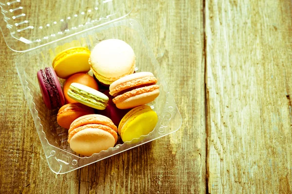 Macarons français colorés — Photo