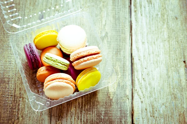 Macarons français colorés — Photo