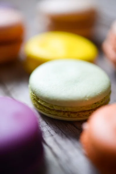 Macarons français colorés — Photo