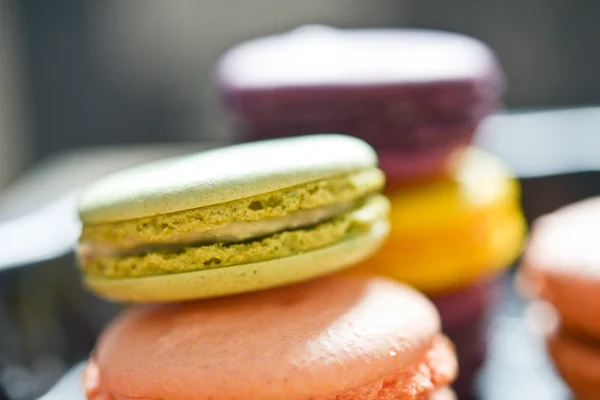 Macarons français colorés — Photo