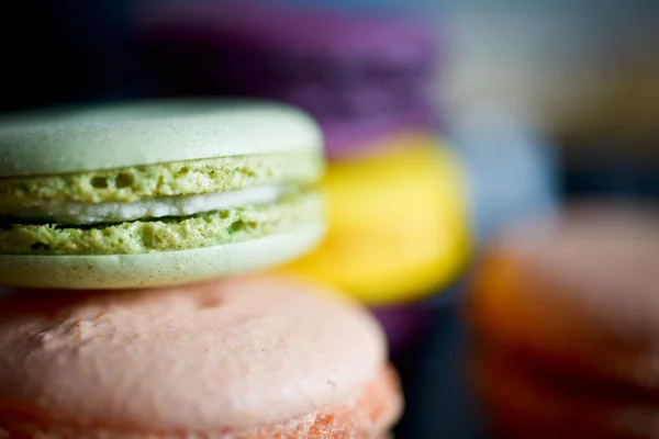 Macarons français colorés — Photo