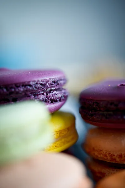 Macarons français colorés — Photo