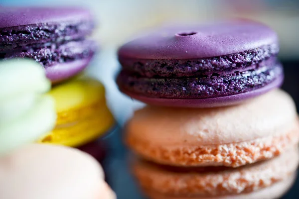 Macarons français colorés — Photo